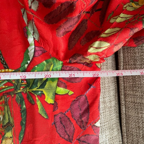 ETRO Circus Print Pyjama Shirt/Blouse  In Rosso/Red  Size 48 - Picture 12 of 12